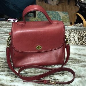 Vintage Coach, “Manor” crossbody handbag
